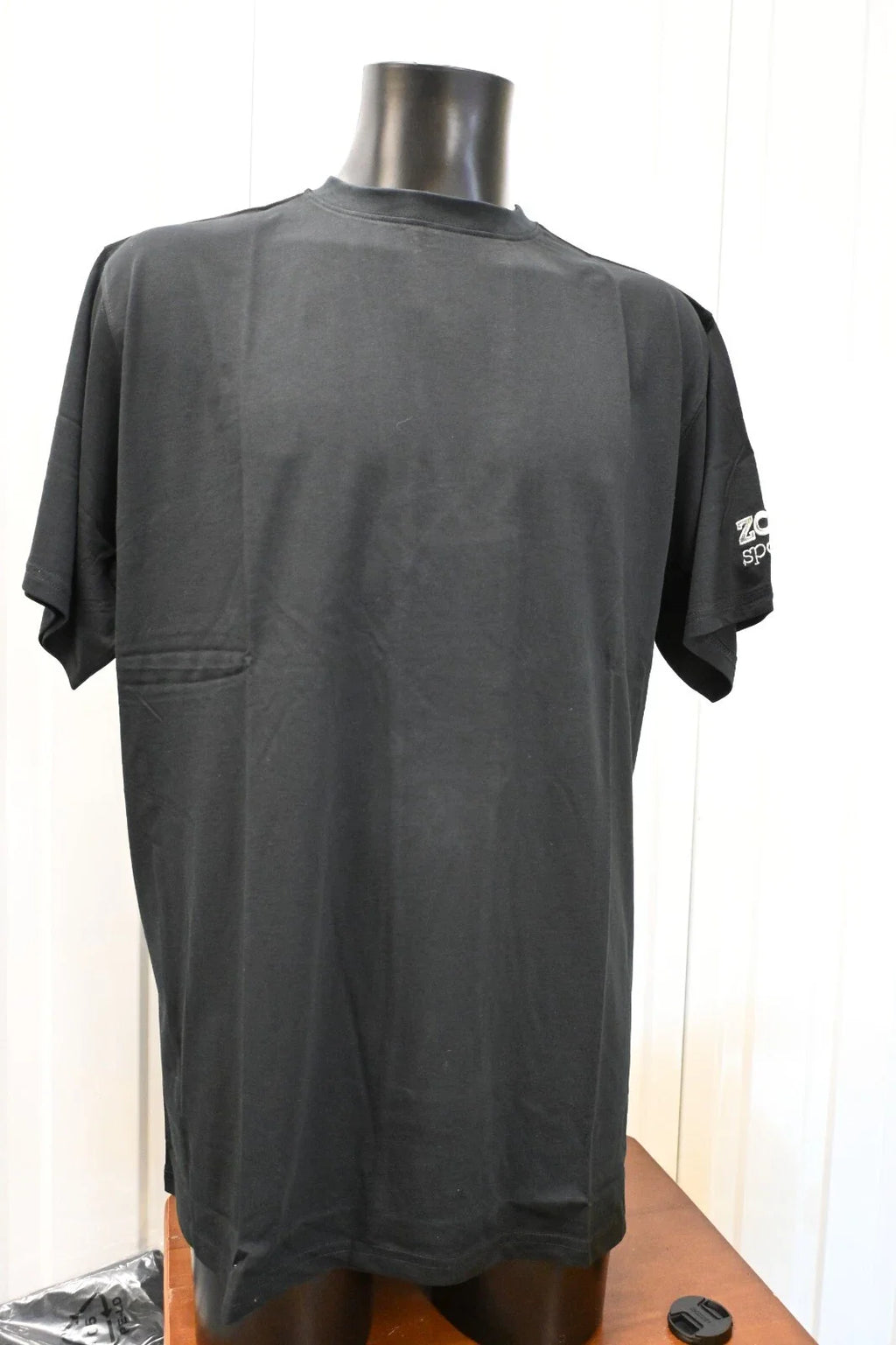 Plain Black Cotton Tee - NEW (Zoo Sport) - Small 2XL, and 3XL (B16)