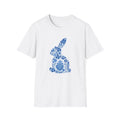 Easter Bunny Chinoiserie T-Shirt Trendy Tee Unisex Rabbit Top Softstyle Tee