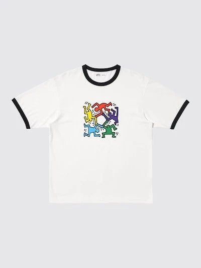 New York Pop Art Keith Haring UNIQLO UT T-Shirts WHITE