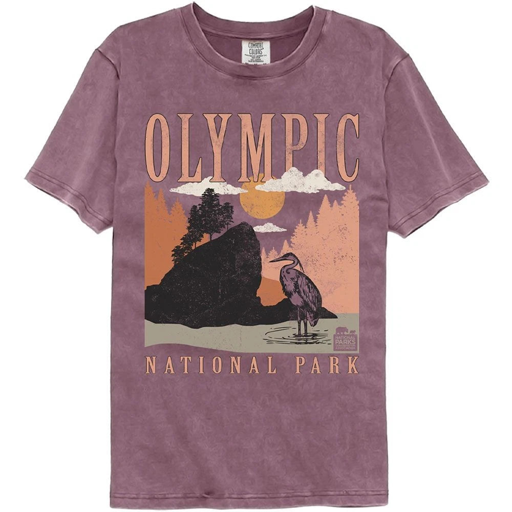 National Parks Olympic Minimalist Landscape Comfort Colors T-Shirt