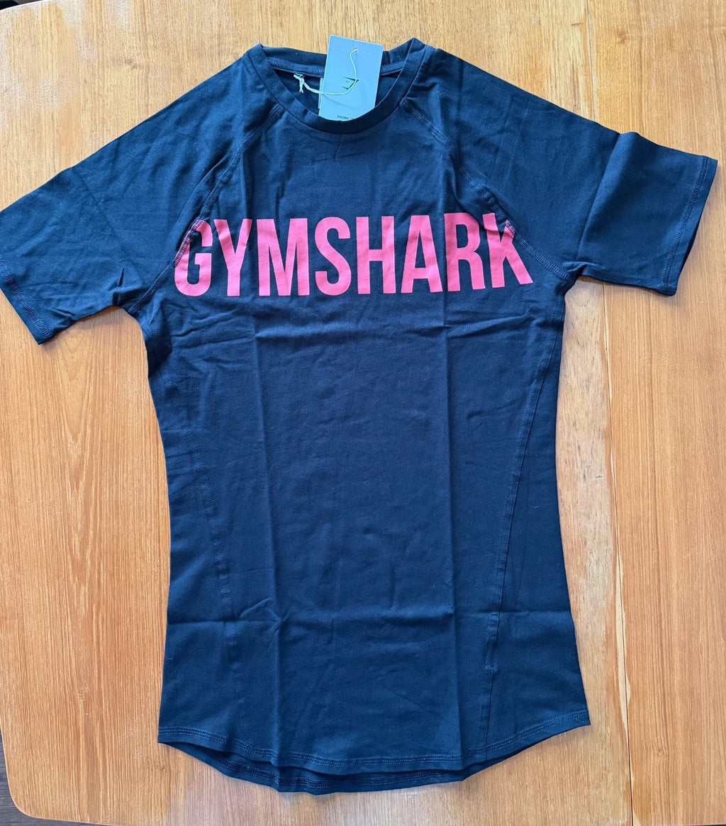 New Gymshark Prime T-Shirt, Muscle Fit, Black, Large