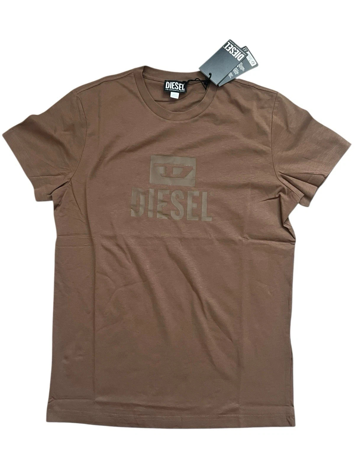 Diesel T Diego Tone Mens Logo T-Shirt NWT $80 Brown Size XL