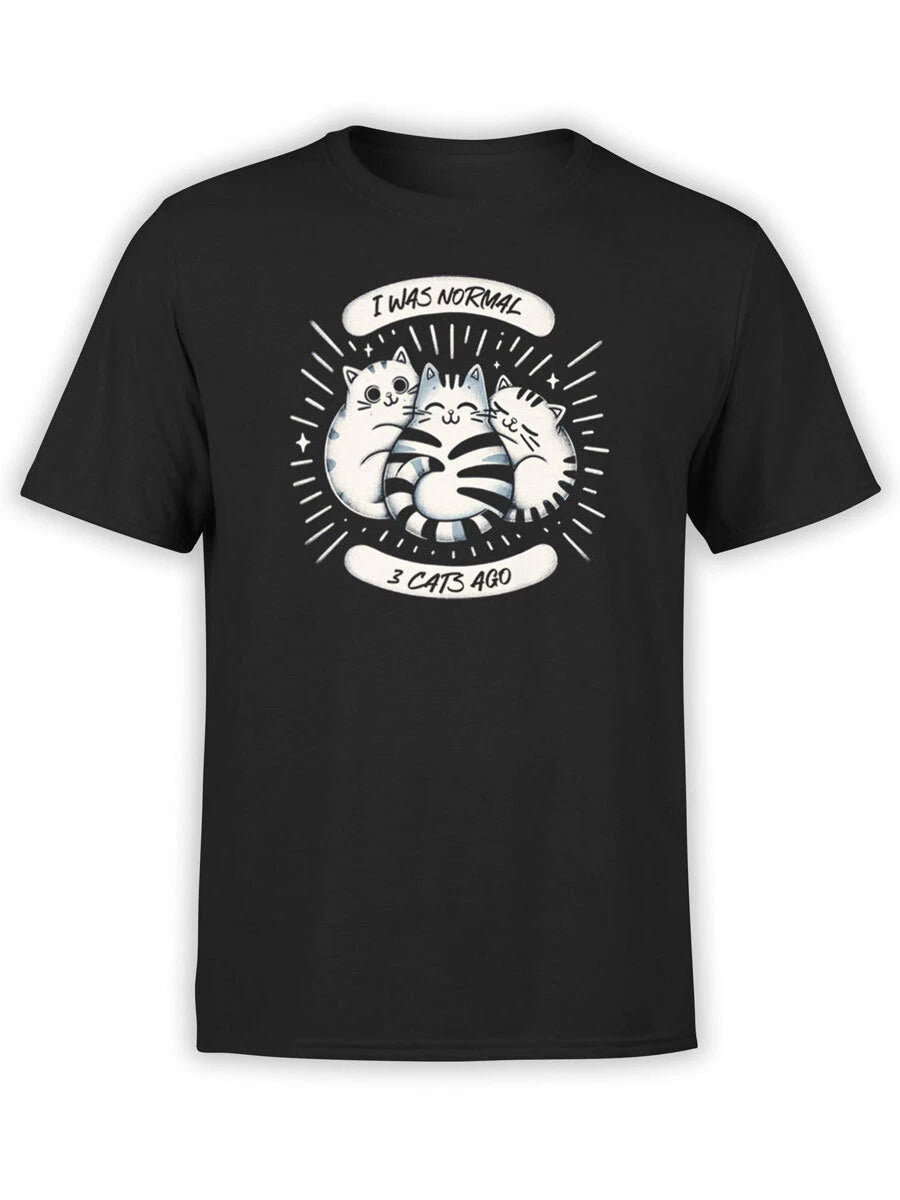 FANTUCCI Unisex T-Shirts | Three Cats Ago T-Shirt | 100% Cotton