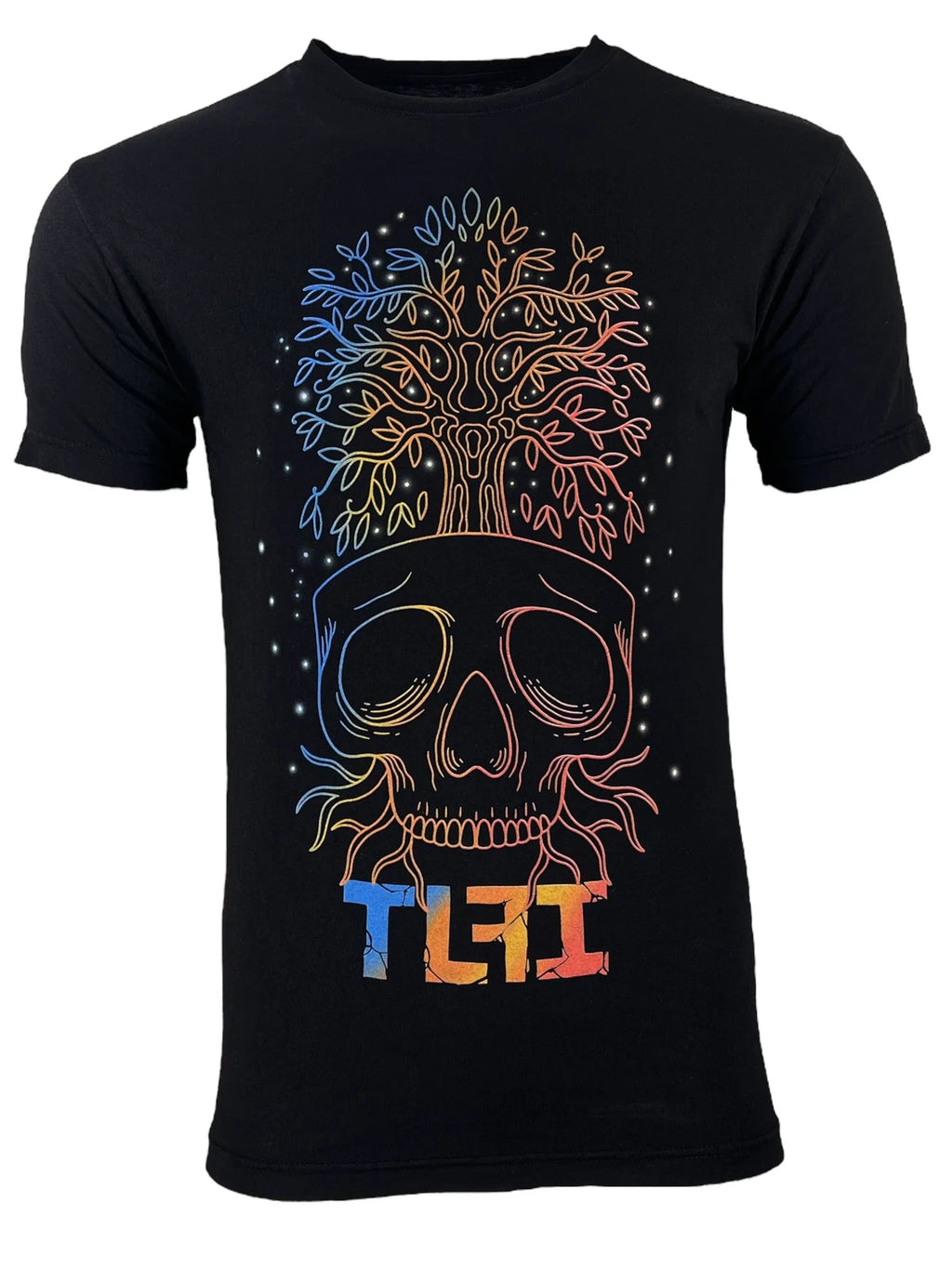 TLFI Men' T-shirt Nature Skull Regular Fit Crew neck S-4XL