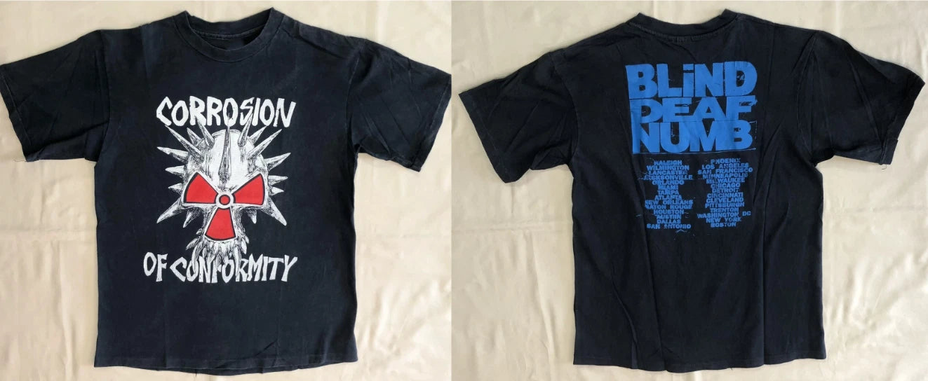 90’s Corrosion Of Conformity Shirt COC Blind 1991 Tour Dates Metal Punk S-5XL