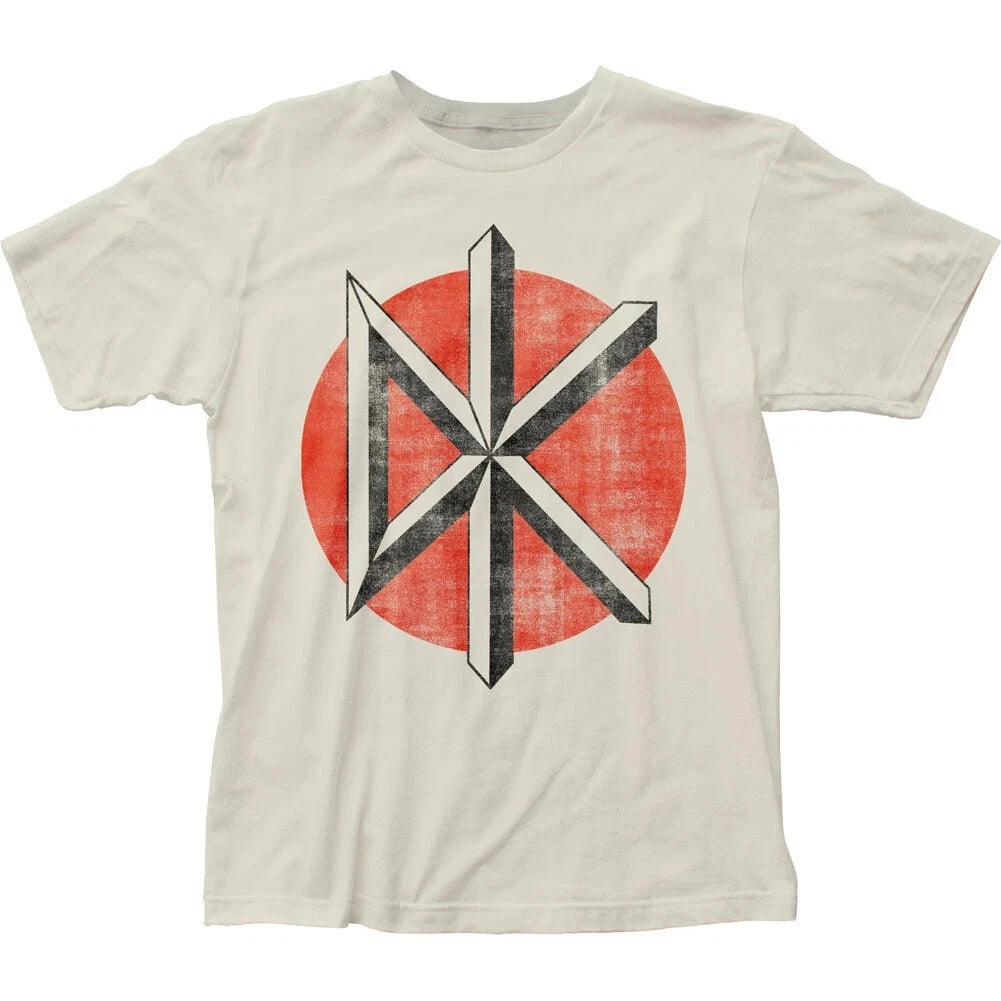 Dead Kennedys Distressed Logo Mens T Shirt Rock Music Classic Band Vintage White