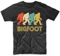Bigfoot Silhouette Retro Pop Art Sasquatch Graphic T-Shirt