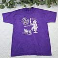 VTG Purple Wine Funny Graphic T-Shirt Size L Krapes St. Urho's Day