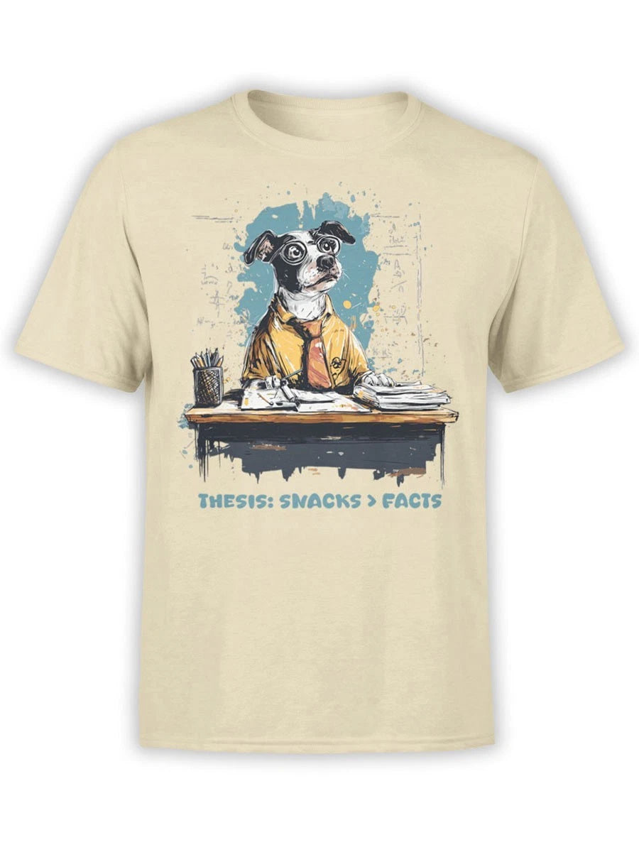 FANTUCCI Snack Thesis T-Shirt | Funny Dog Tee for Food Lovers | Unisex