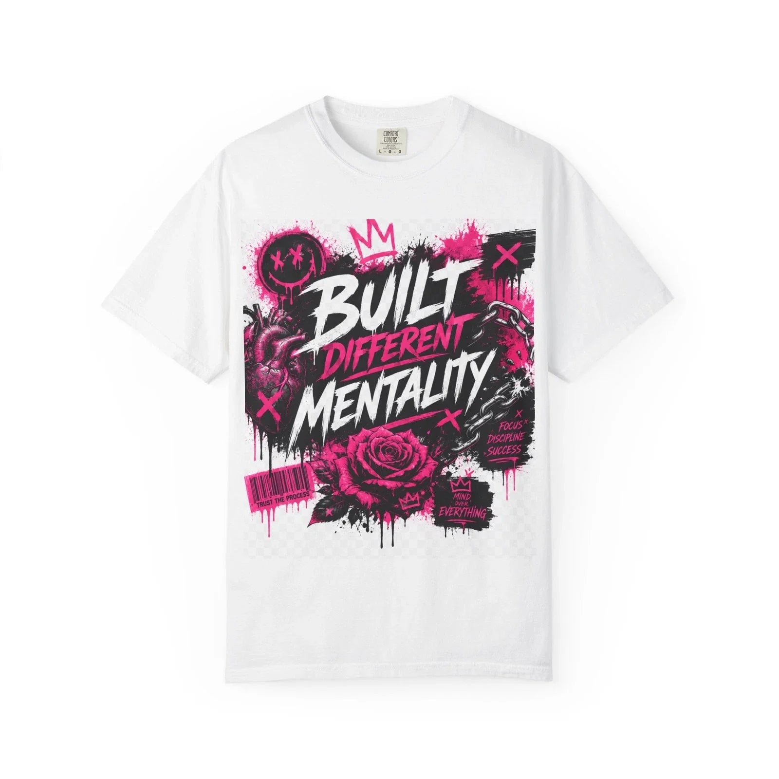 Built Different Mentality T-shirt | Graphic Rose Streetwear Tee