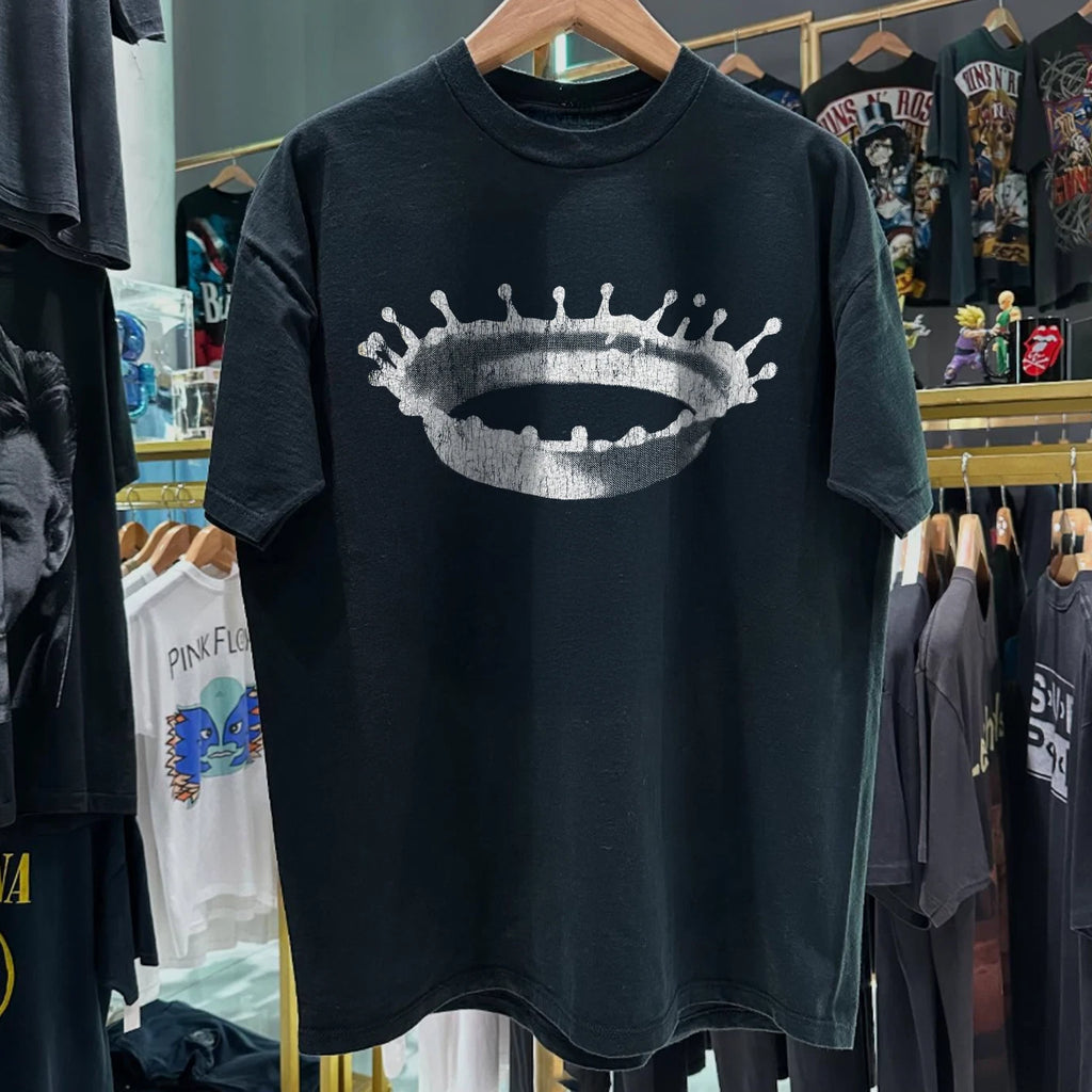 90s Acid Drop 'Archaic Smile' Aged T-Shirt Black M
