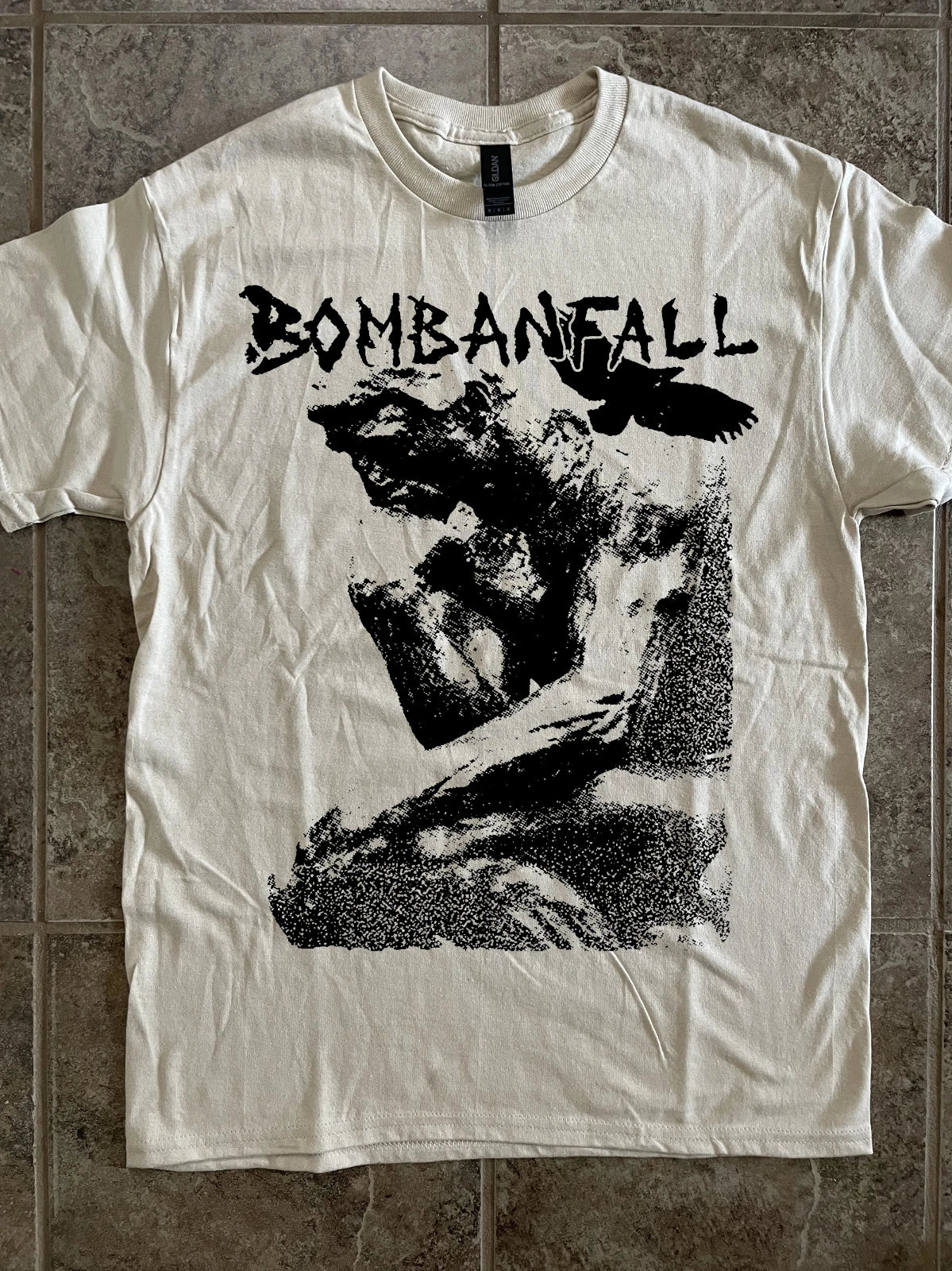 Bombanfall T-Shirt (Sand) - Punk Hardcore Dbeat Discharge Crudity Asocial