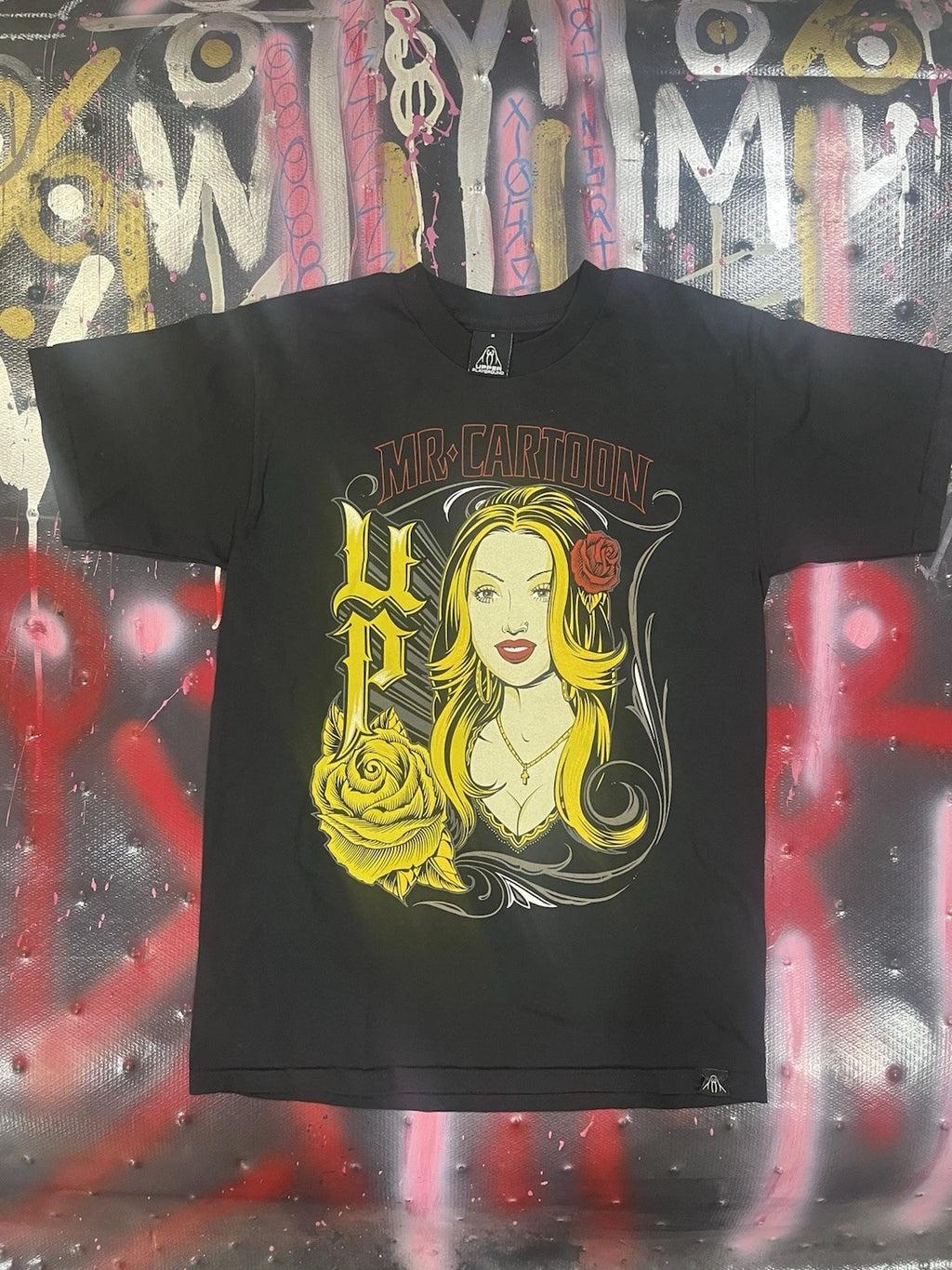 Mr. Cartoon T-Shirt, Upper Playground, Chicano Streetware, Graffiti Style Art