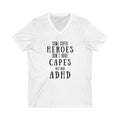 ADHD Superhero V-Neck Tee, Unisex T-Shirt for Awareness, Inspirational Gift for