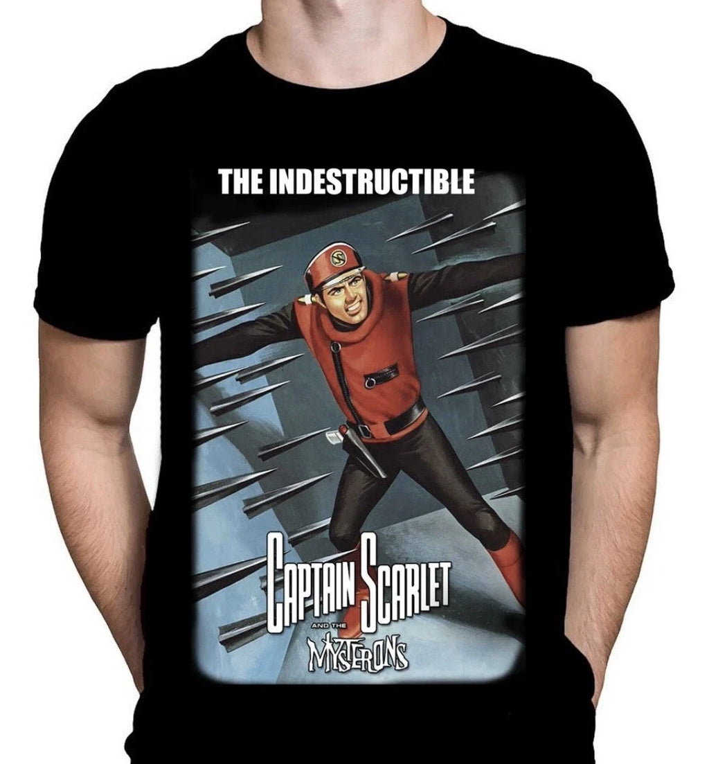 Captain Scarlet Retro 60’s TV Men’s T-Shirt Top New All Sizes