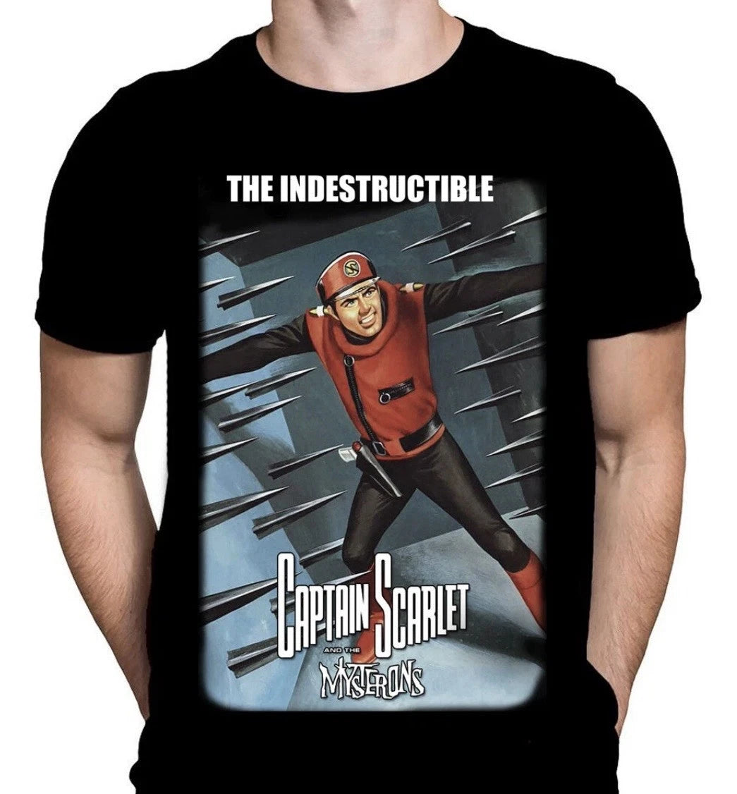 Captain Scarlet Retro 60’s TV Men’s T-Shirt Top New All Sizes