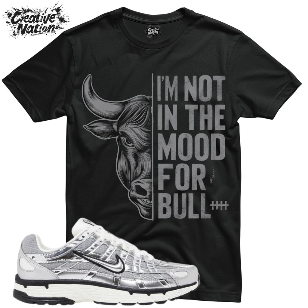 Shirt To Match P-6000 Metallic Silver Unisex Tee Sneaker Shirt Gym Shirt