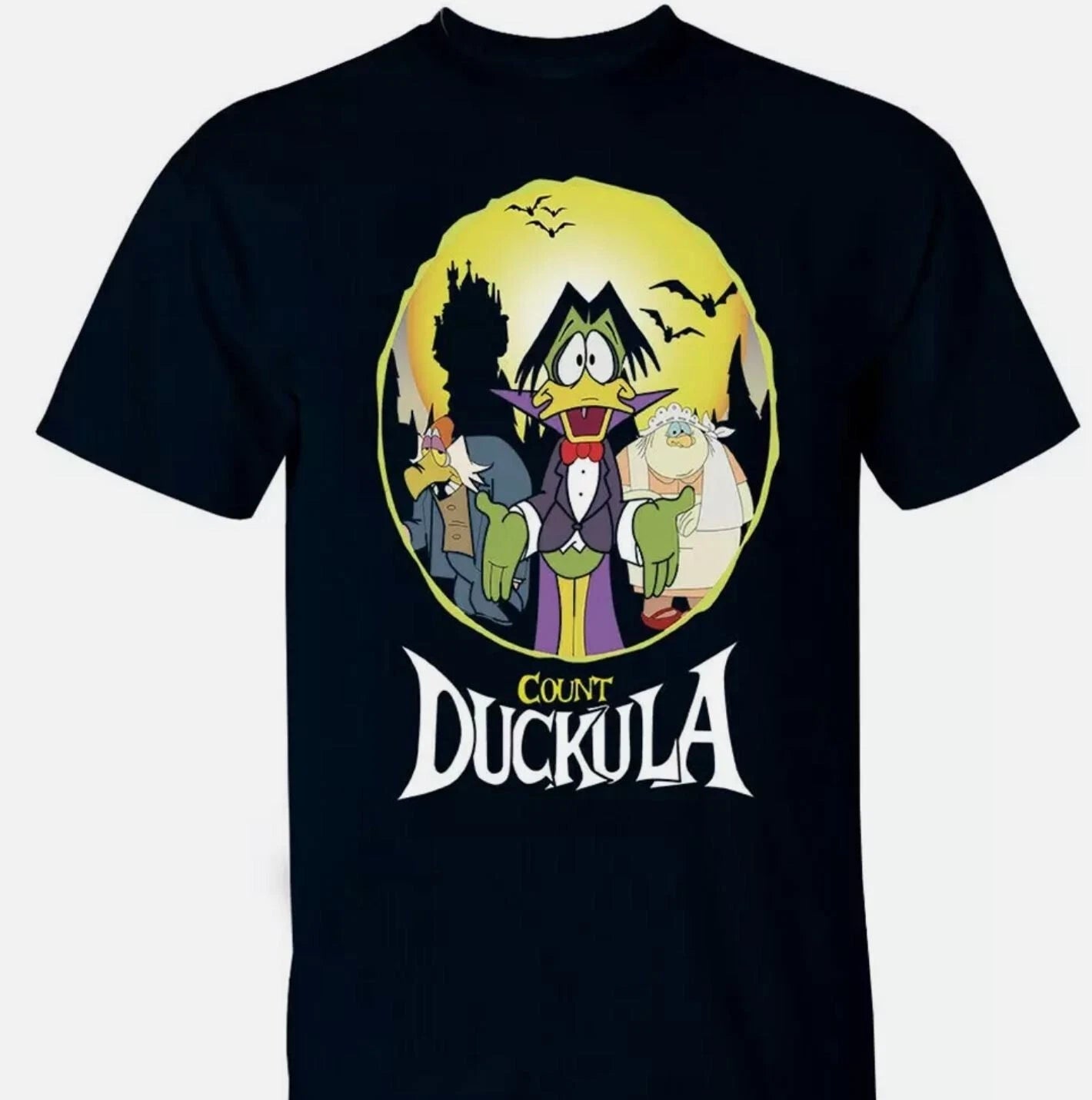 Count Duckula cartoon T-shirt Cotton For men Women All Size S-2345XL