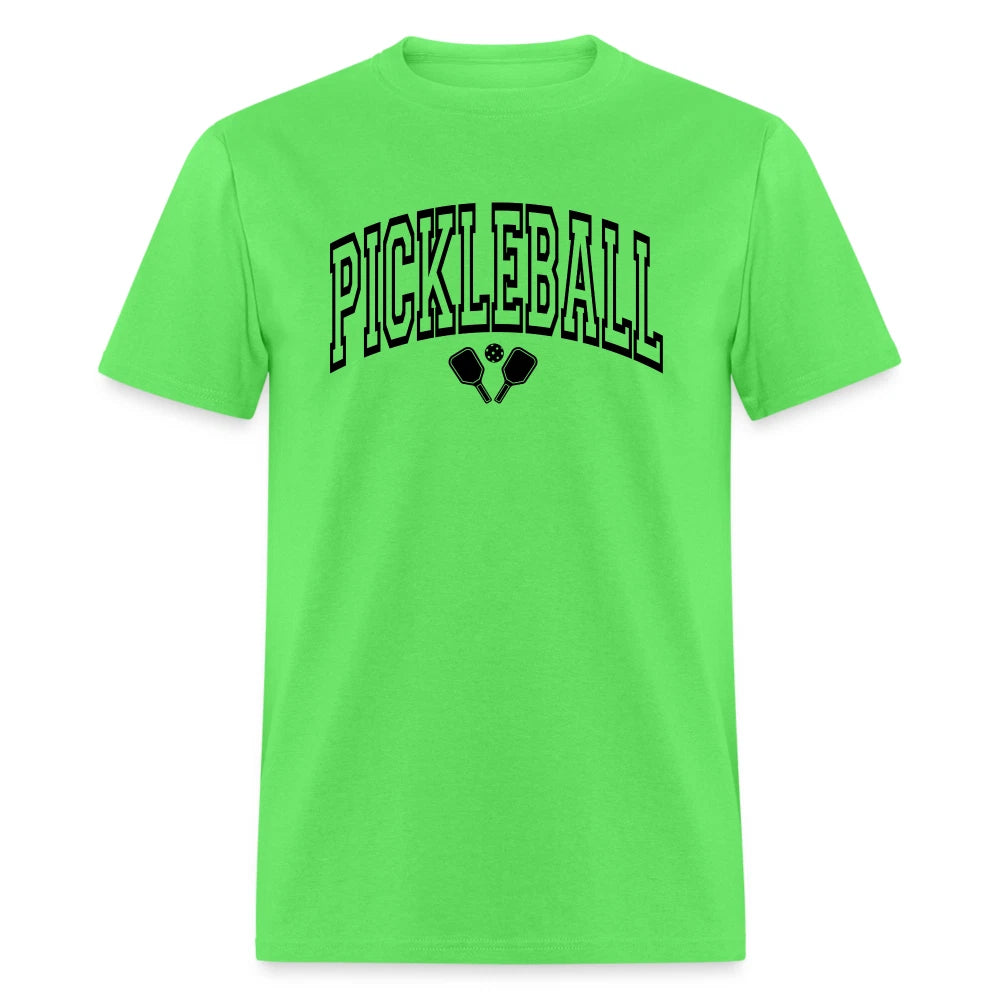 Pickleball T-Shirt (Black Arch Letters)