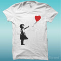T-shirt Man Jersey Girl Balloon Heart Kids Ballon Heart