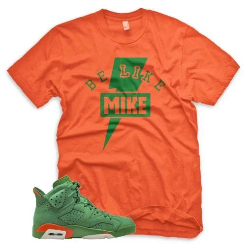 ORANGE GATORADE BLM T Shirt for J1 6 VI Gatorade Suede PRM Be Like Mike