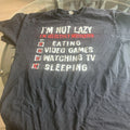 Alstyle Apparel & Activewear Men’s Short Sleeve I’M NOT LAZY T-Shirt Size Xl U31