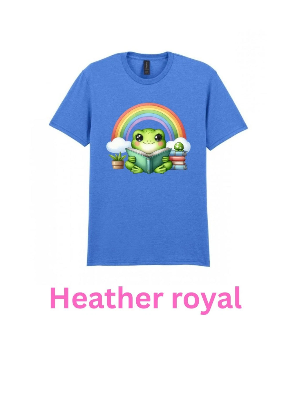 Kawaii frog reading Adult TShirt S/M/L/XL/XXL In Various Colours