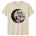Love By The Moon Black Cat Boho Celestial T-Shirt Mens Womens