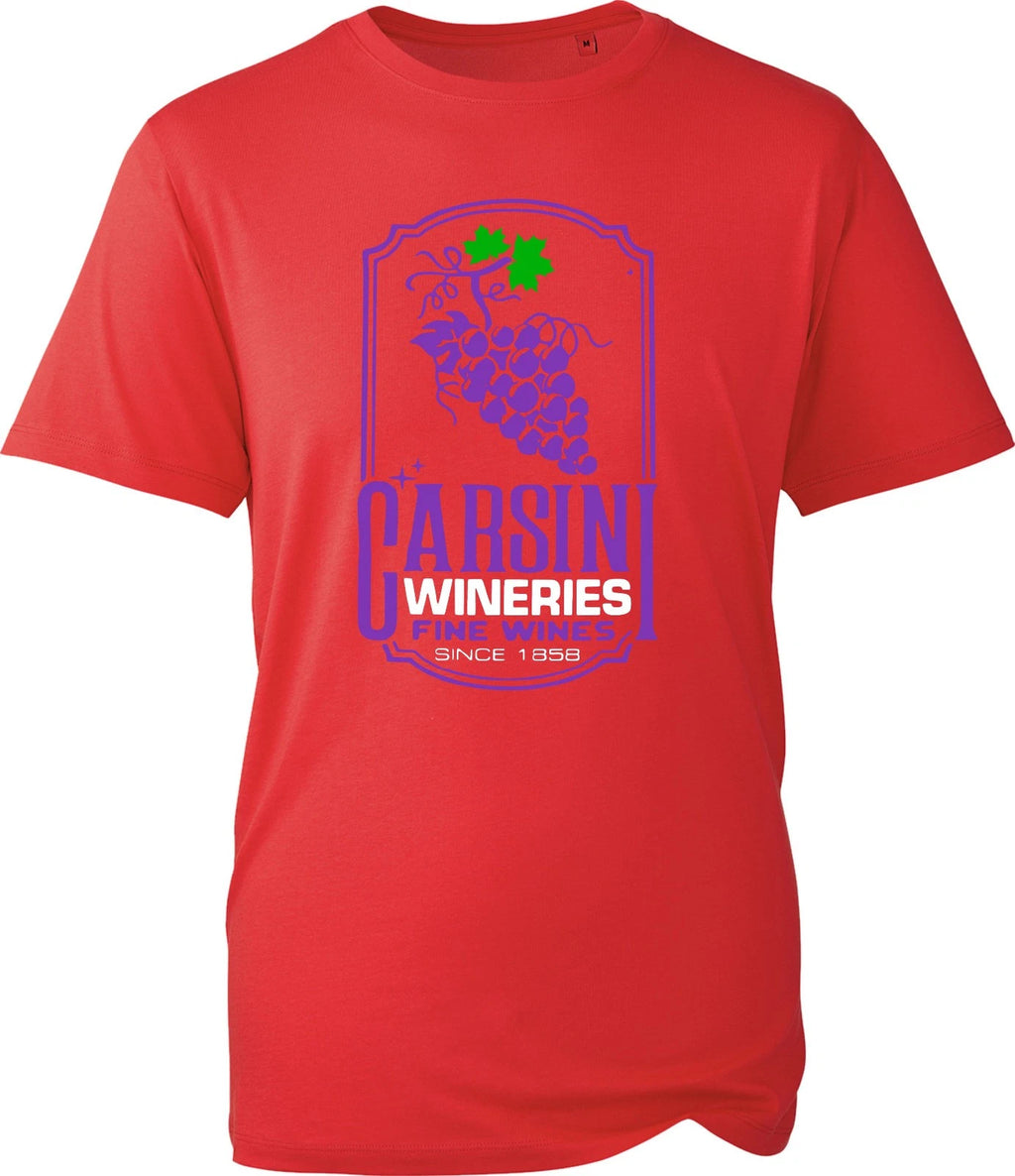 Carsini Wineries Fine Wines 1858 T-Shirt Vintage Winery Lovers Graphic Gift Tee