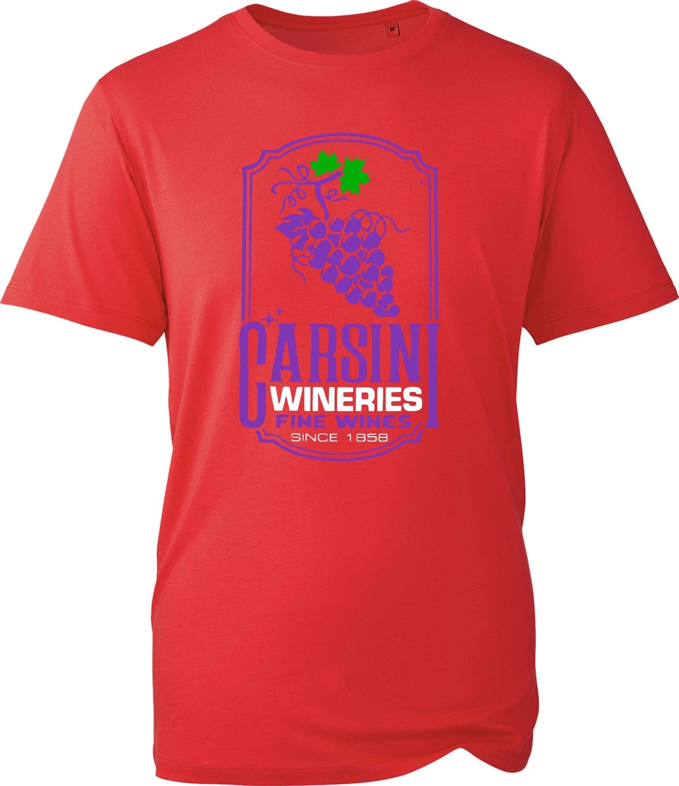 Carsini Wineries Fine Wines 1858 T-Shirt Vintage Winery Lovers Graphic Gift Tee