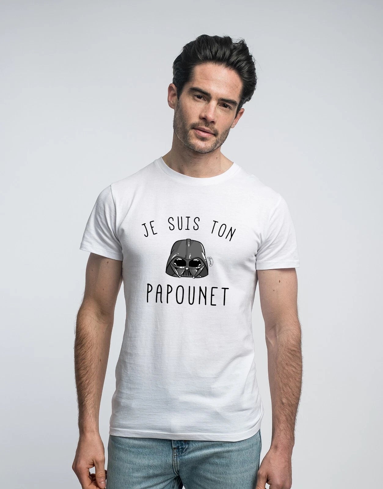 Men's Short Sleeve T-Shirt White, I AM YOUR PAPOUNET
