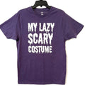 Celebrate Halloween T Shirt Purple My Lazy Scary Costume Size M 38-40