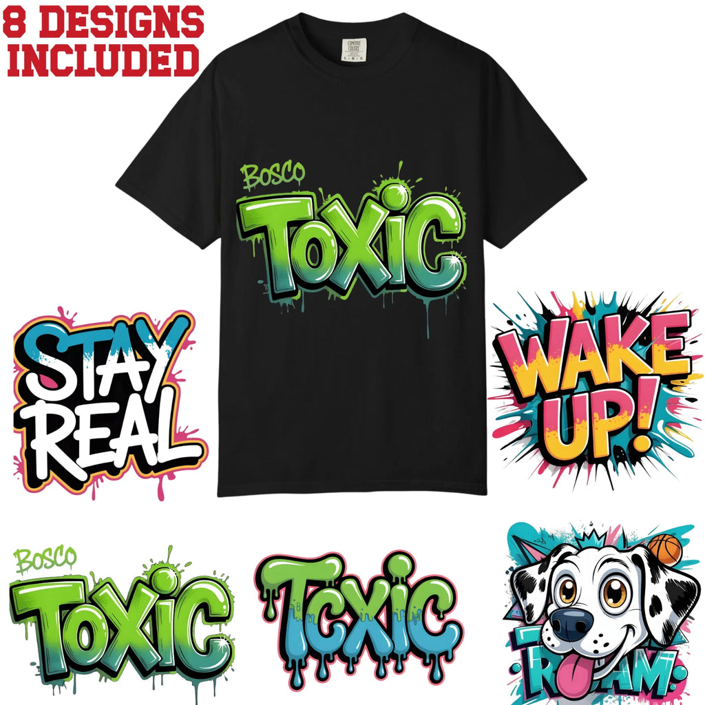 Street Art Style Graffiti Tshirts Designs, Comfort Colors, Unisex Streetwear Tee