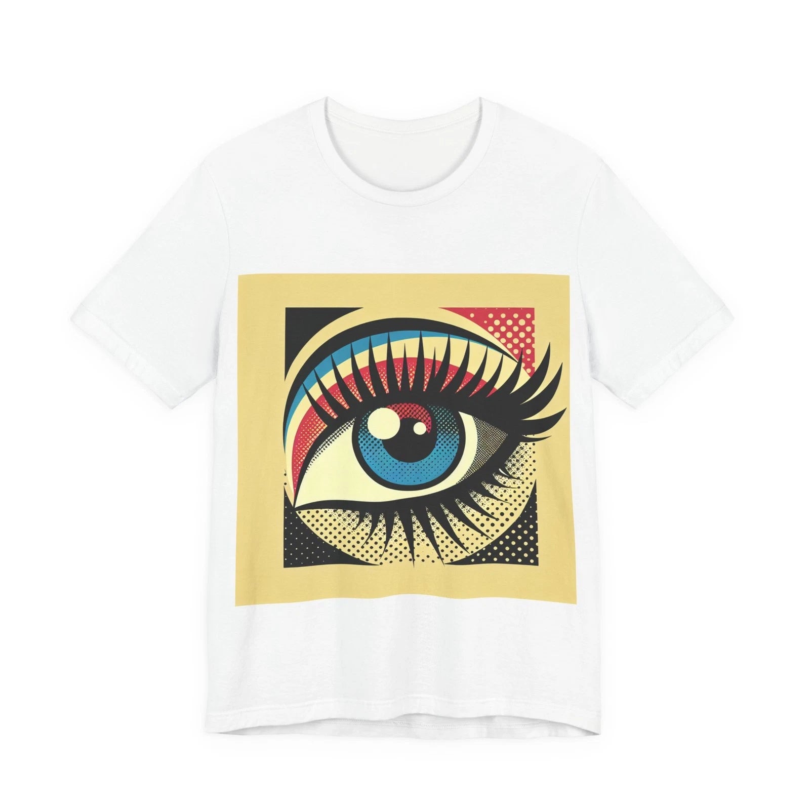 Pop Vibe Eye Art T-Shirt - White