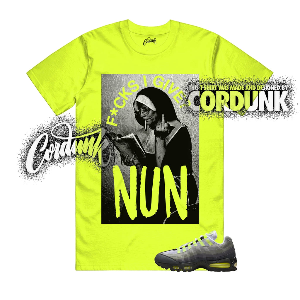 Air Max 95 Big Bubble Neon Yellow Black Cool Grey OG 2026 T Shirt Match NUN