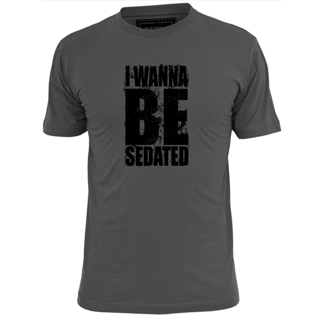 Mens I Wanna Be Sedated Punk T Shirt Ramones Pistols Ruts Clash