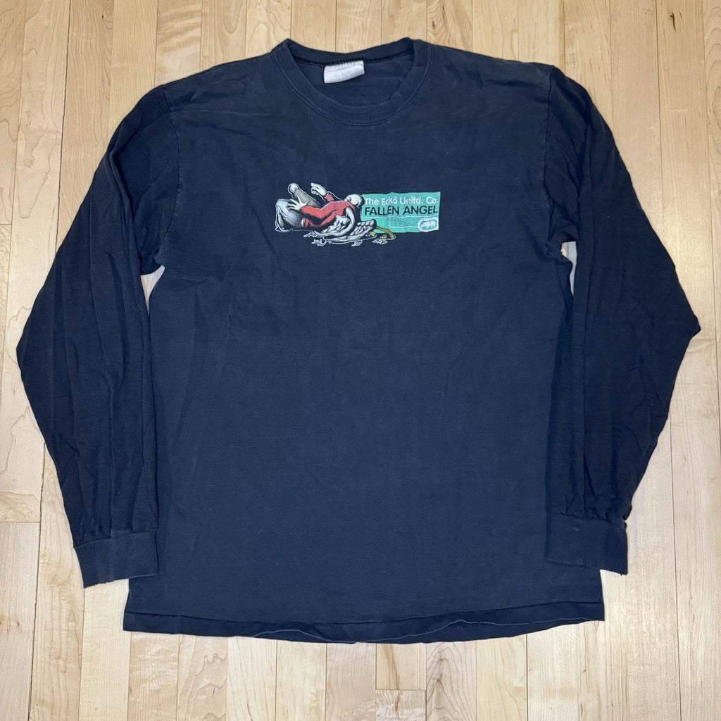 RARE Vintage Y2K Ecko Unltd. Fallen Angel Long Sleeve Shirt Size Mens L USA 1997