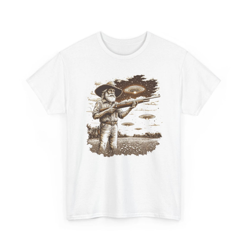 Space Alien T-Shirt | UFO Design Graphic Tee | Sci-Fi Themed Shirt