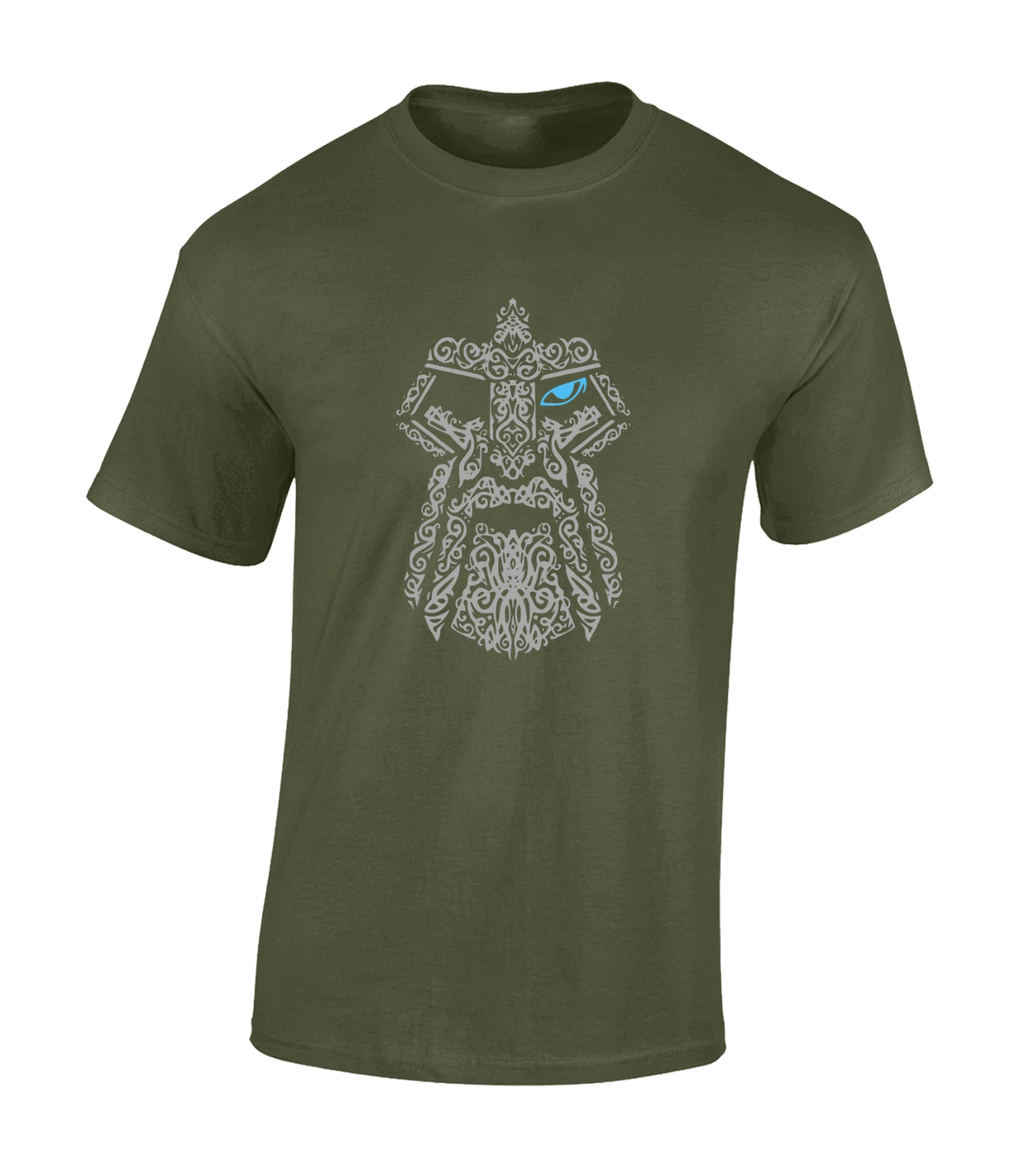 THE EYE OF ODIN MENS T SHIRT COOL VIKING THOR LOKI CELTIC VALHALLA HAMMER TOP