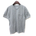 nano universe V-Neck Gray Cotton T-Shirt Men's Size S Short Sleeve Used A