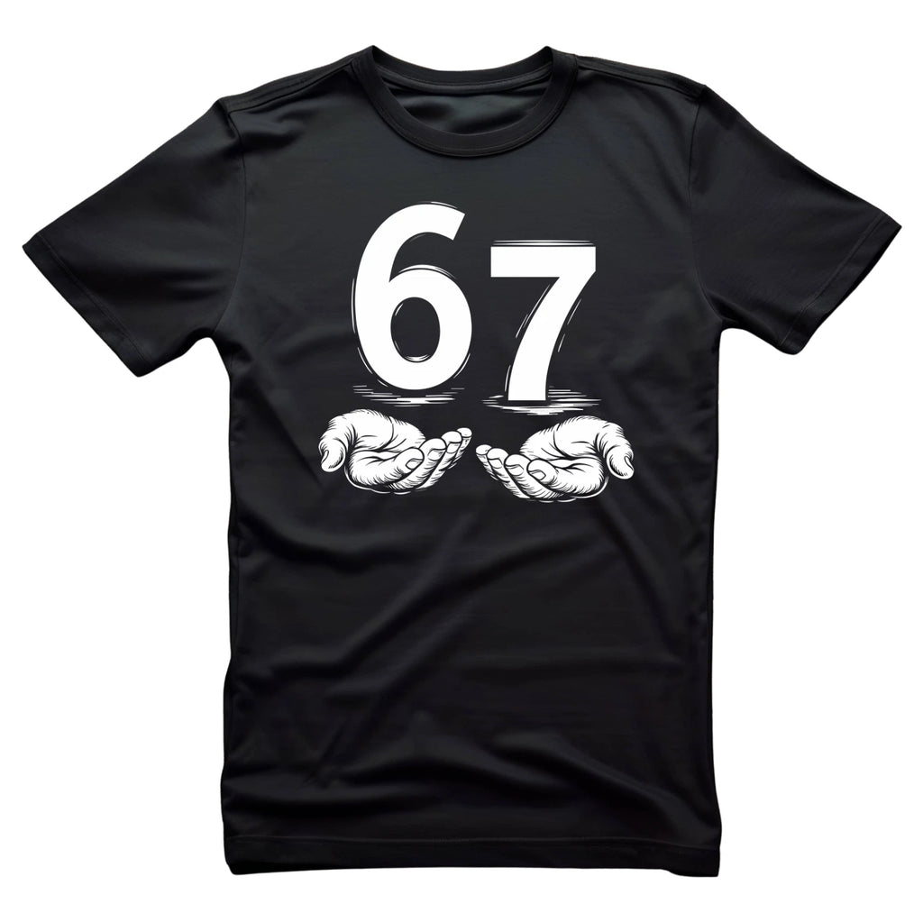 Six Seven 67 Kids Teen Boys Men 6-7 Meme Hands Funny T-Shirt, Unisex