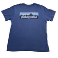 Patagonia Shirt Mens L Navy P-6 Logo Responsibili Tee Organic Cotton