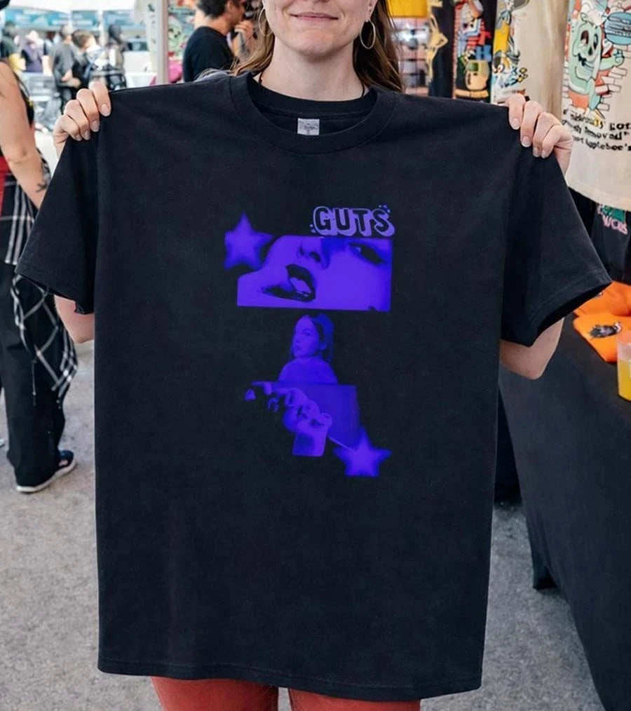 GUTS Album Aesthetic Purple Graphic T-Shirt Pop Music Fan Tee