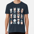 Doggie Coffee and Tea Time 2 // navy blue ba S to 5XL Made in the AU/USA T-Shirt