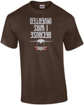 Because I was inverted - top gun 80's retro t-shirt