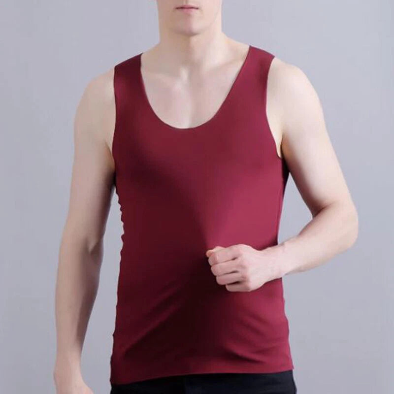 Mens Gym Tank Top Sport Vest Bodybuilding Training Ice Silk Singlet T Shirts $