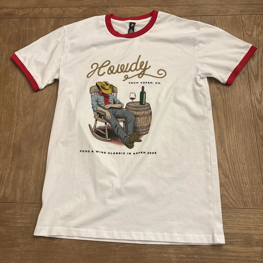 2025 Aspen Colorado Food And Wine Classic Ringer T Shirt Size M EUC