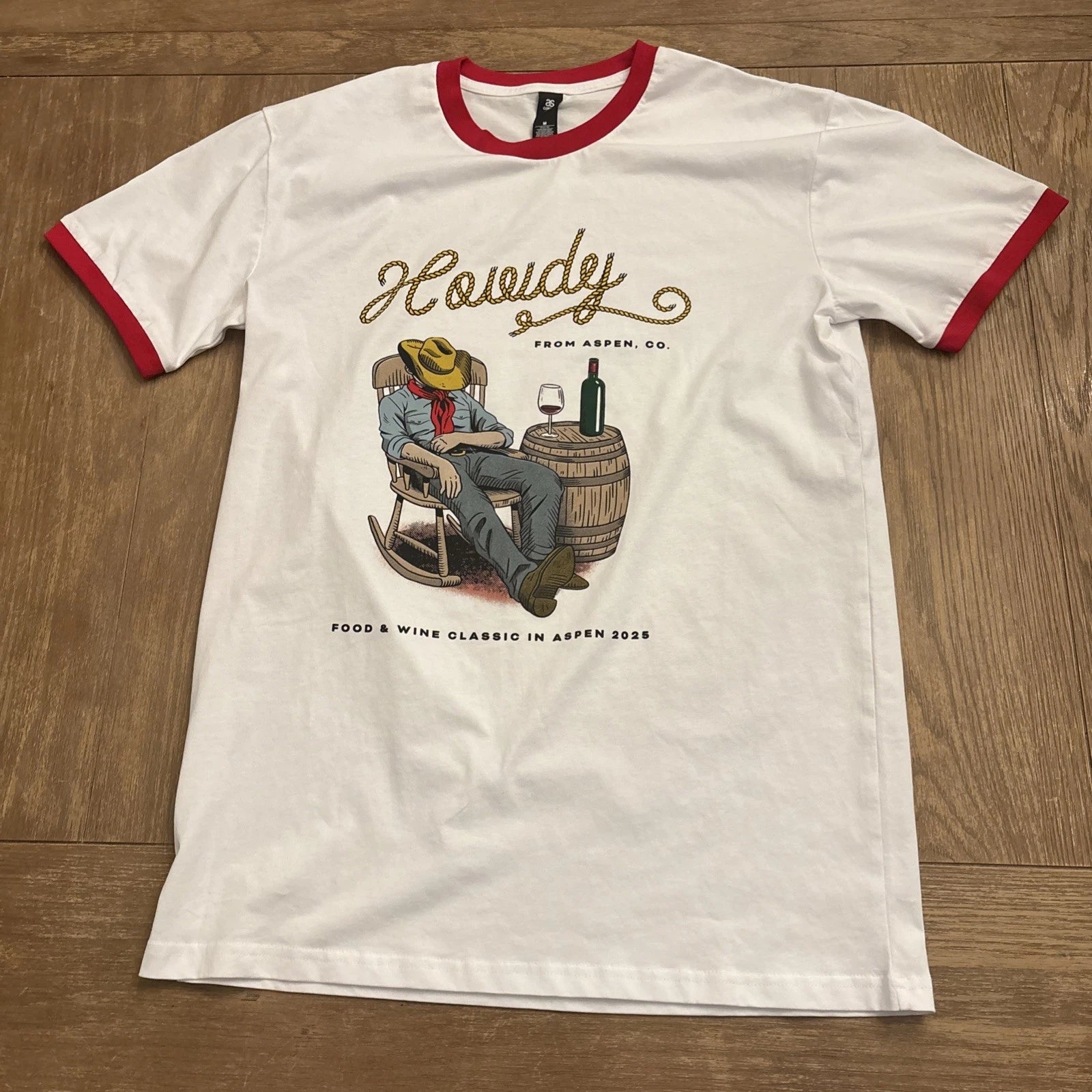 2025 Aspen Colorado Food And Wine Classic Ringer T Shirt Size M EUC