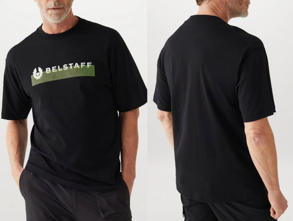 BELSTAFF England 1924 Signature T-Shirt Retro Phoenix Logo Tee Radio Shirt L