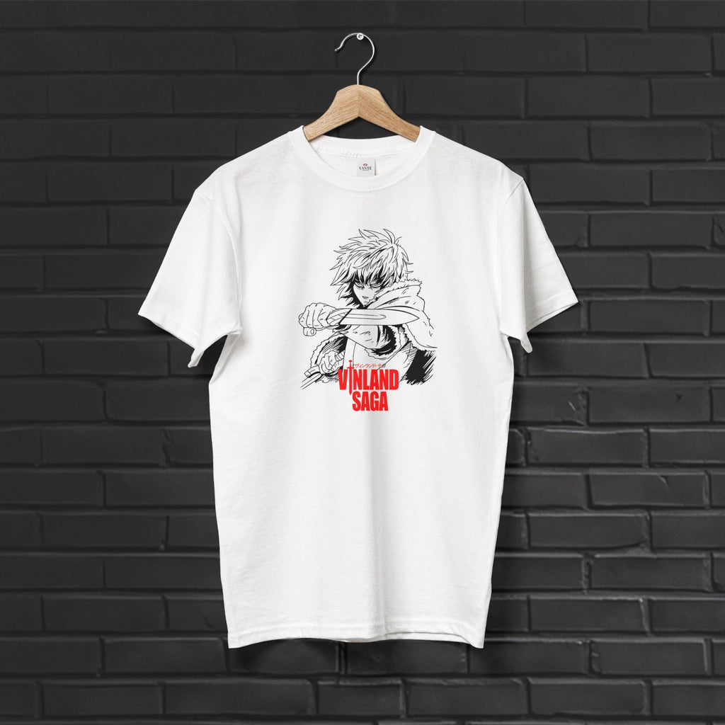 Thorfinn Karlsefni Viking Warrior Graphic Anime T-Shirt Men Unisex Heavy Cotton